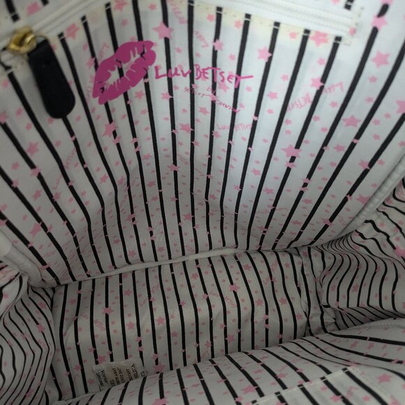 Betsy Johnson LUV Betsey Pink/Black LBADLEY Large Backpack - NWT - Picture 3 of 11